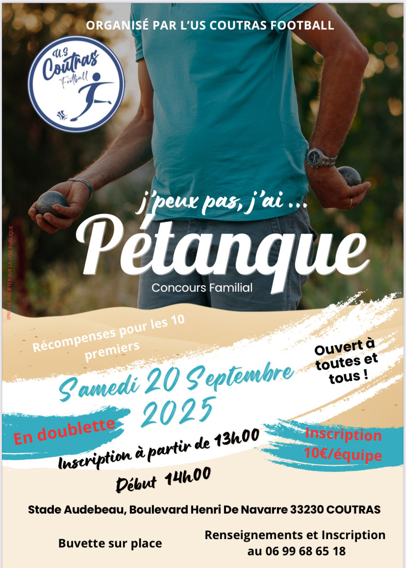 20 septembre 2025 Concours de pétanque à Coutras