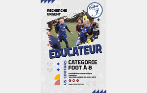 Le club recherche un éducateur pour le Foot à 8