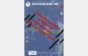 Matchs annulés ou reportés