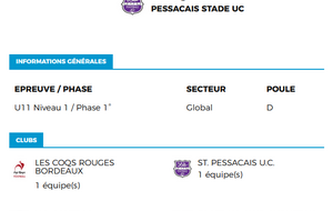 U11A SPUC A - Coutras A