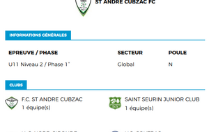 U11B ST SEURIN JUNIOR A - COUTRAS B