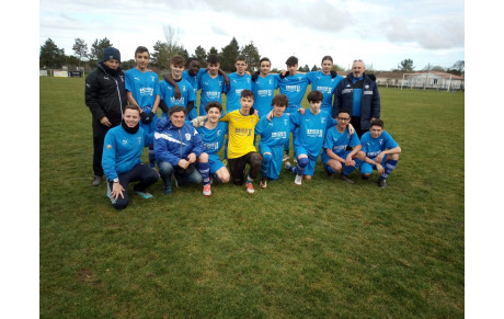 Très belle victoire de notre équipe U17 contre Saint Denis de Pile