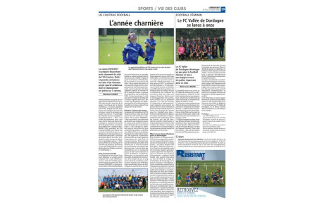 L'US Coutras dans le journal &quot;Le Résistant&quot;