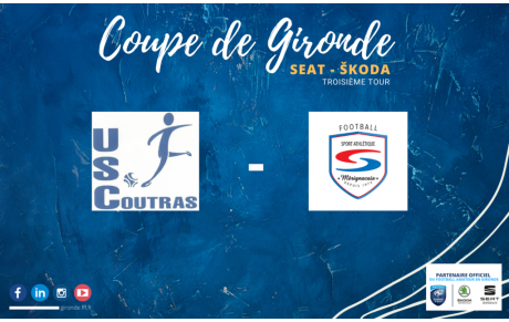 US COUTRAS contre SA MERIGNAC en direct sur FACEBOOK, grâce à notre Partenaire DNA Constructions