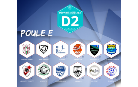 𝗗é𝗽𝗮𝗿𝘁𝗲𝗺𝗲𝗻𝘁𝗮𝗹 𝟮 - Composition de la Poule de notre équipe Fanion