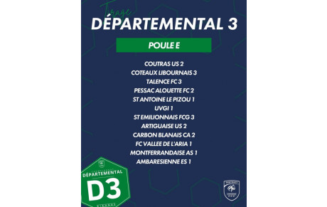 SENIOR D3 POULE E